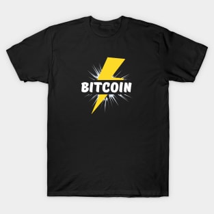 Bitcoin lightning strike - cryptocurrency T-Shirt